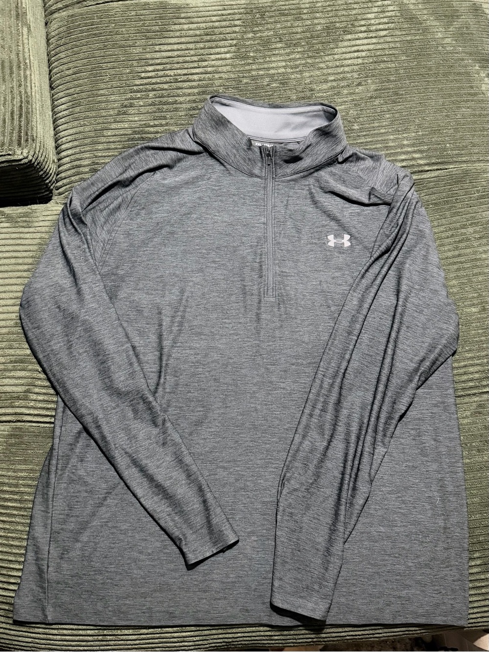 Under Armour Men's Gray Quarter-Zip Performance Top - Picture 1 of 2